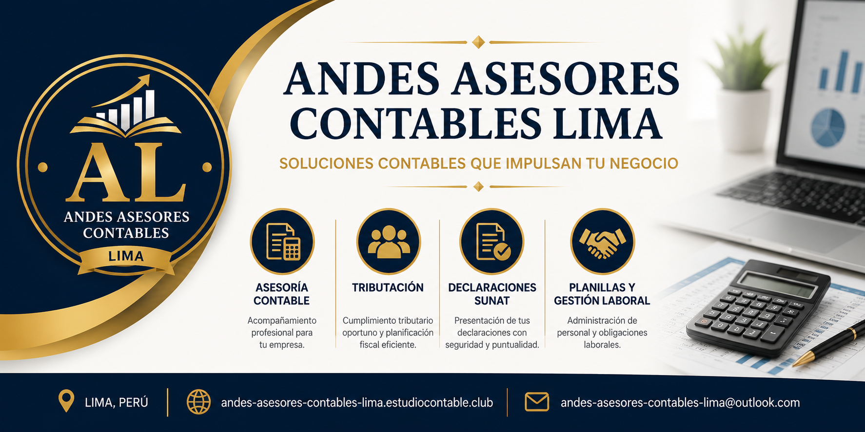 Oficina de Lozano y Asociados, contador en Trujillo
